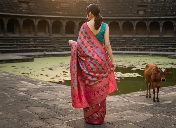 Pink_Banarasi_Pure_Silk_Satin_Jacquard_Woven_Saree_For_Women_|_With_Blouse_Piece