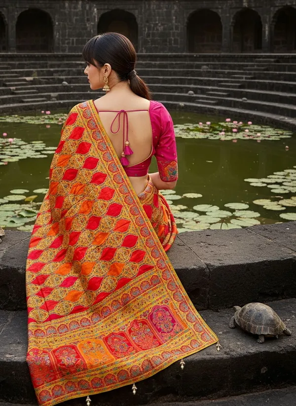 Yellow_Banarasi_Pure_Silk_Satin_Jacquard_Woven_Saree_For_Women_|_With_Blouse_Piece