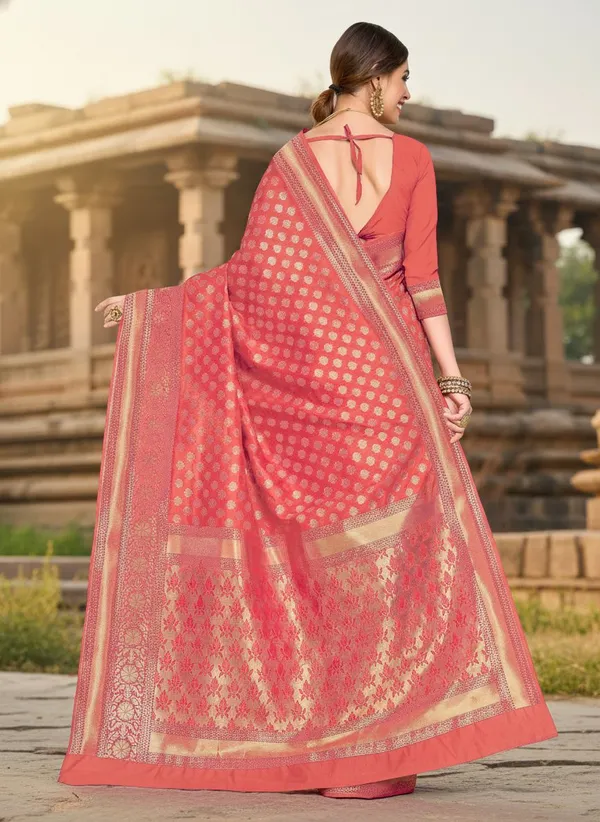 Pink_Georgette_Woven_Banarasi_Jacquard_Saree_For_Women_|_With_Blouse_Piece