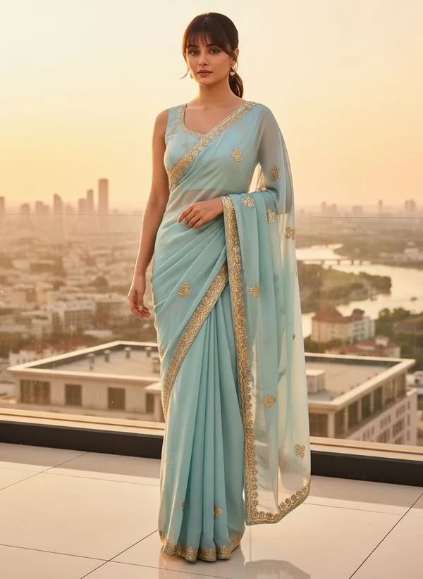 Light_Blue_Georgette_Embroidered_Embellished_Saree_For_Women_|_With_Blouse_Piece