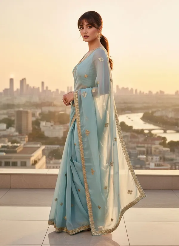 Light_Blue_Georgette_Embroidered_Embellished_Saree_For_Women_|_With_Blouse_Piece