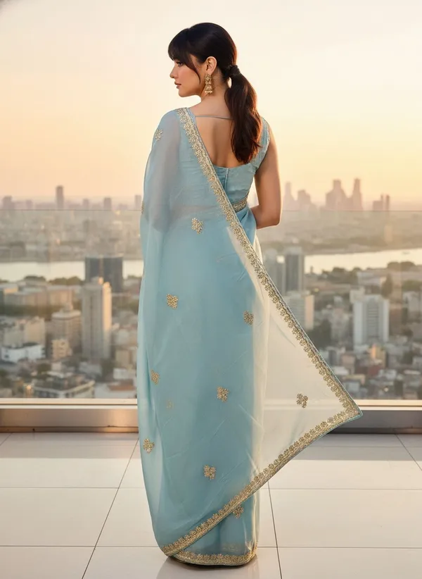 Light_Blue_Georgette_Embroidered_Embellished_Saree_For_Women_|_With_Blouse_Piece