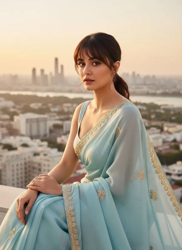 Light_Blue_Georgette_Embroidered_Embellished_Saree_For_Women_|_With_Blouse_Piece