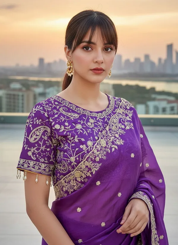 Purple_Satin_Organza_Zari_Sequin_Embroidered_Saree_For_Women_|_With_Blouse_Piece