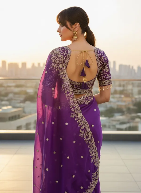 Purple_Satin_Organza_Zari_Sequin_Embroidered_Saree_For_Women_|_With_Blouse_Piece