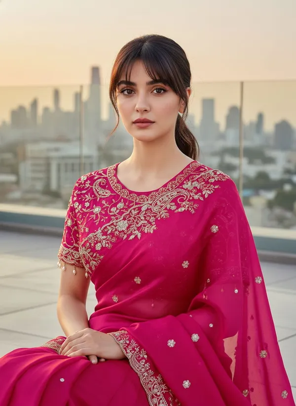 Pink_Satin_Organza_Embroidered_Bollywood_Saree_For_Women_|_With_Blouse_Piece