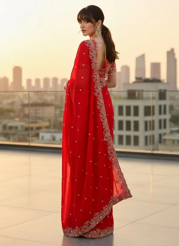 Red_Satin_Organza_Embroidered_Bollywood_Saree_For_Women_|_With_Blouse_Piece