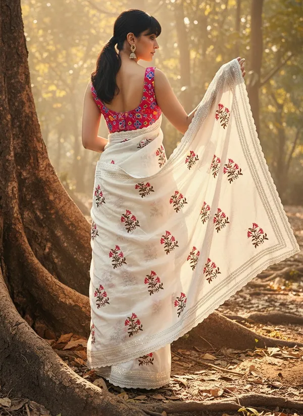 White_Georgette_Printed_Bollywood_Saree_For_Women_|_With_Blouse_Piece