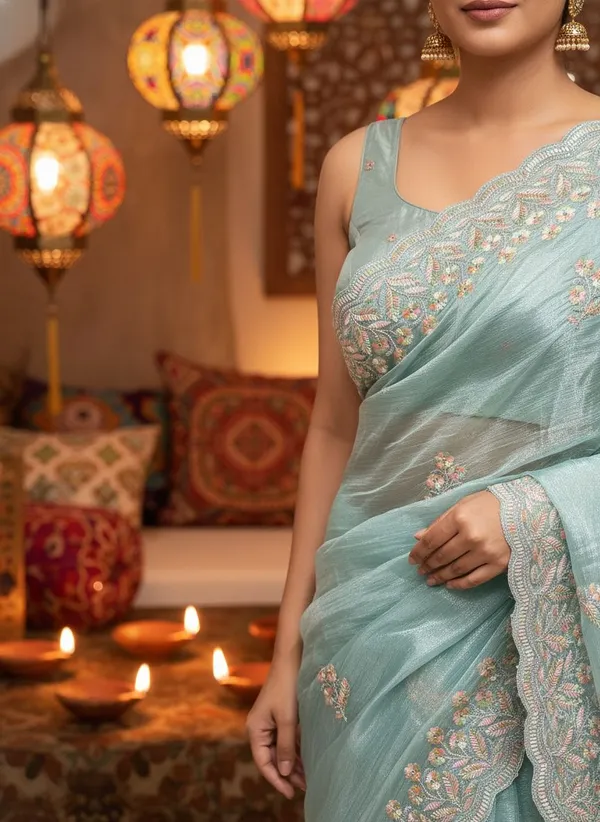 Light_Green_Organza_Chiffon_Zari_Embroidered_Bollywood_Saree_For_Women_|_With_Blouse_Piece