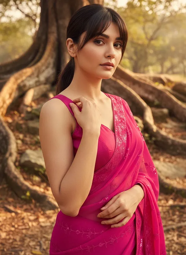 Magenta_Georgette_Embroidered_Embellished_Bollywood_Saree_For_Women_|_With_Blouse_Piece