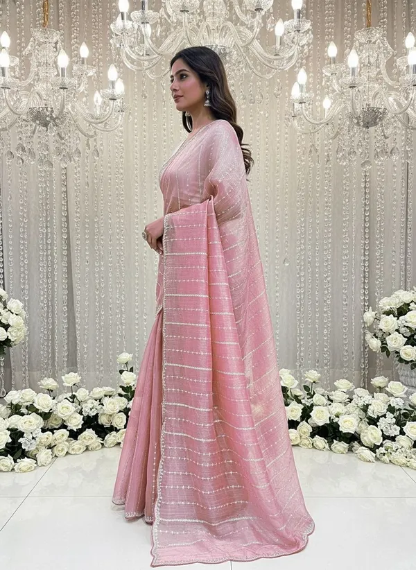 Pink_Organza_Embroidered_Sequin_Bollywood_Saree_For_Women_|_With_Blouse_Piece