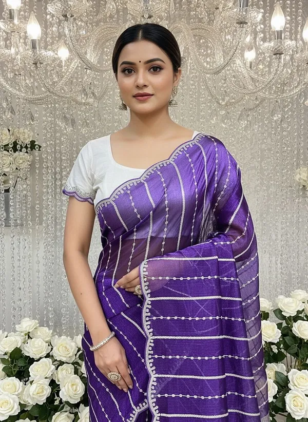 Purple_Organza_Sequin_Zari_Embroidered_Bollywood_Saree_For_Women_|_With_Blouse_Piece