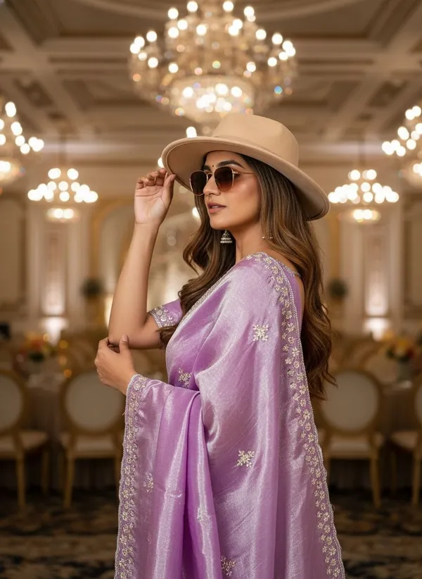 Purple_Organza_Hand_Embroidered_Bollywood_Saree_For_Women_|_With_Blouse_Piece
