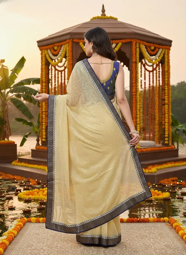 Cream_Net_Embroidered_Bollywood_Saree_For_Women_|_With_Blouse_Piece