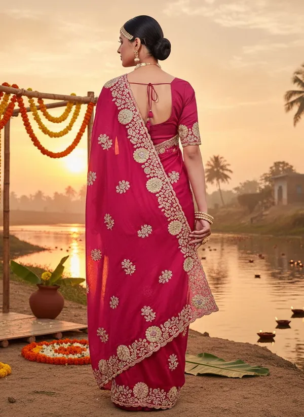 Pink_Georgette_Embroidered_Embellished_Bollywood_Saree_For_Women_|_With_Blouse_Piece