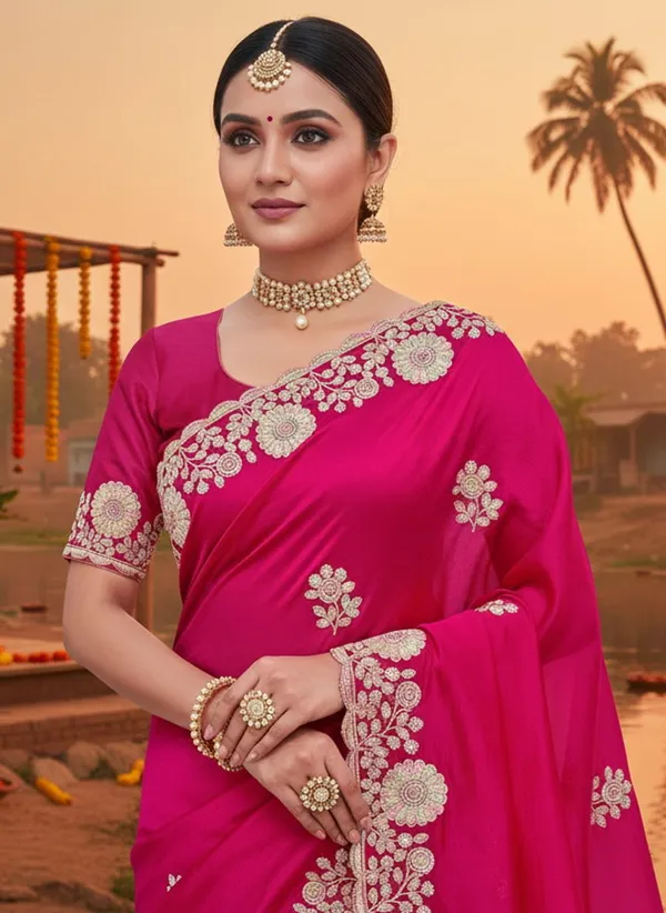 Pink_Georgette_Embroidered_Embellished_Bollywood_Saree_For_Women_|_With_Blouse_Piece