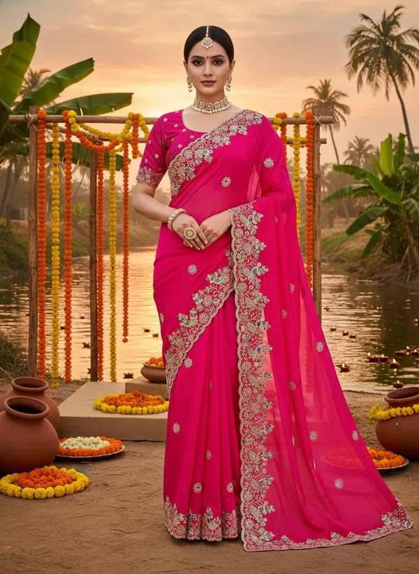 Pink_Satin_Embroidered_Embellished_Bollywood_Saree_For_Women_|_With_Blouse_Piece