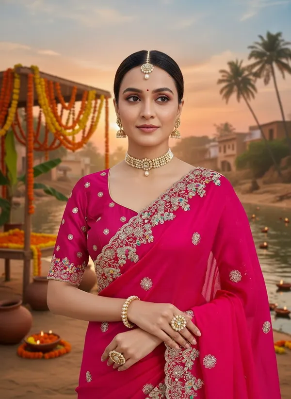 Pink_Satin_Embroidered_Embellished_Bollywood_Saree_For_Women_|_With_Blouse_Piece