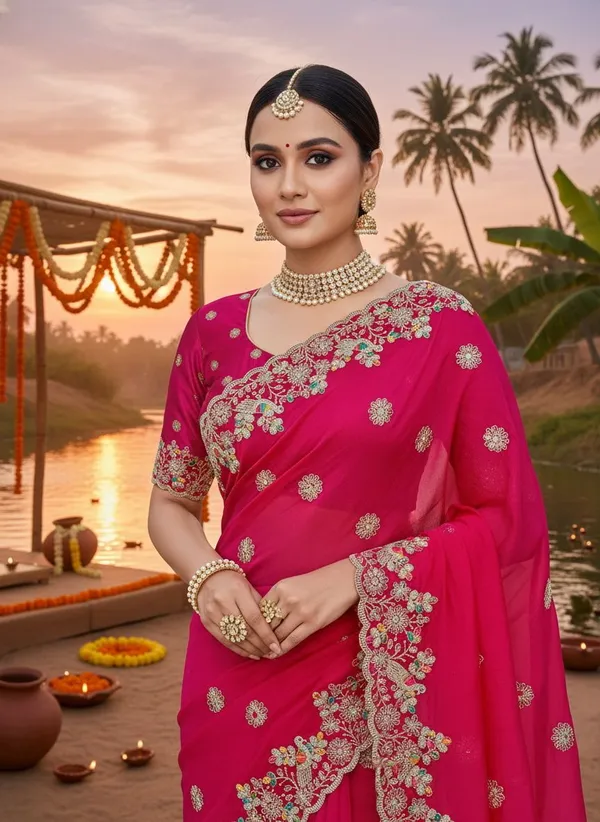 Pink_Satin_Embroidered_Embellished_Bollywood_Saree_For_Women_|_With_Blouse_Piece
