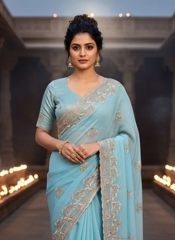 Light_Blue_Georgette_Embroidered_Bollywood_Saree_For_Women_|_With_Blouse_Piece