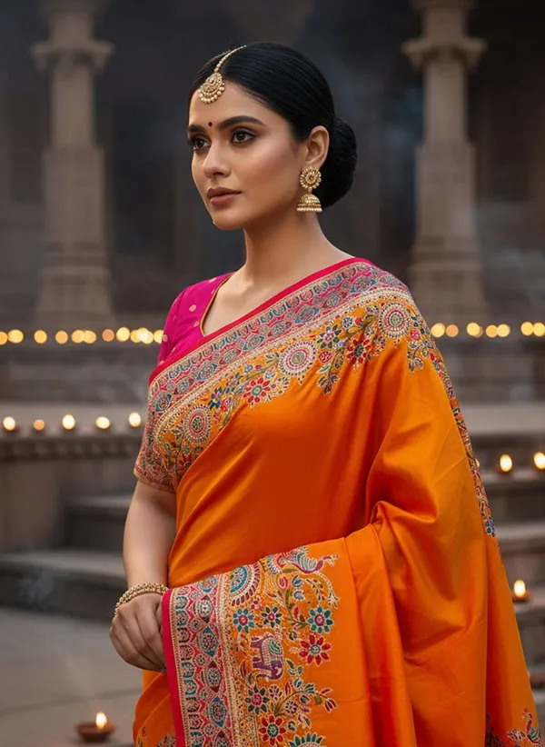 Mustard_Semi_Pashmina_Jacquard_Woven_Saree_For_Women_|_With_Blouse_Piece