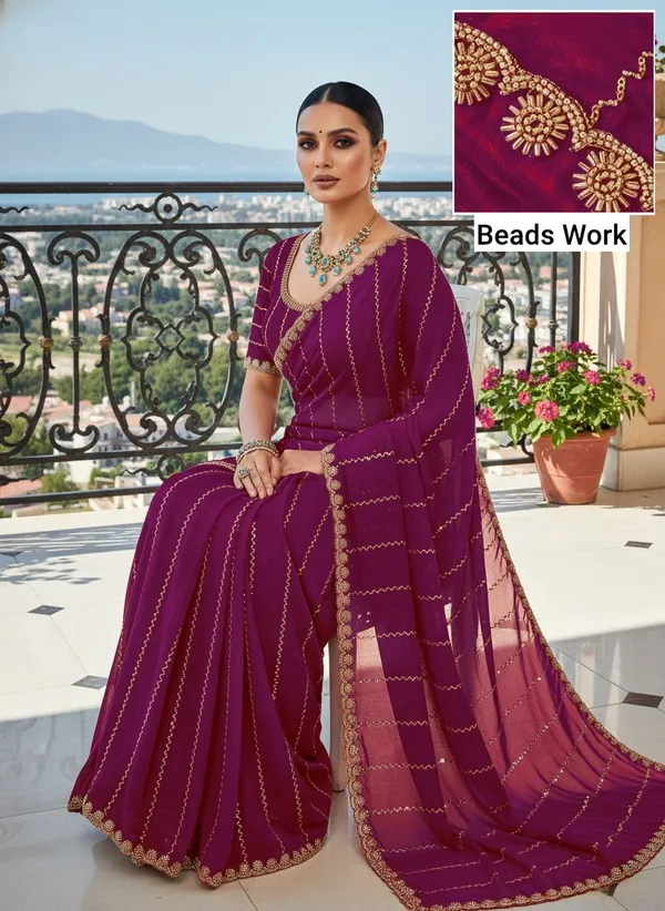 Magenta_Satin_Embroidered_Embellished_Bollywood_Saree_For_Women_|_With_Blouse_Piece
