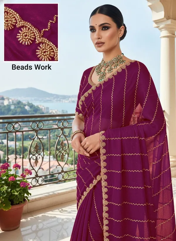 Magenta_Satin_Embroidered_Embellished_Bollywood_Saree_For_Women_|_With_Blouse_Piece