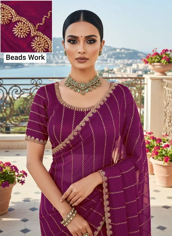Magenta_Satin_Embroidered_Embellished_Bollywood_Saree_For_Women_|_With_Blouse_Piece