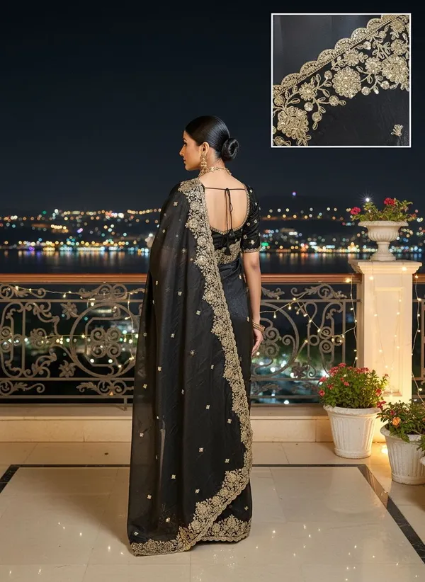 Sariya_Black_Satin_Embroidered_Embellished_Saree_For_Women_|_With_Blouse_Piece