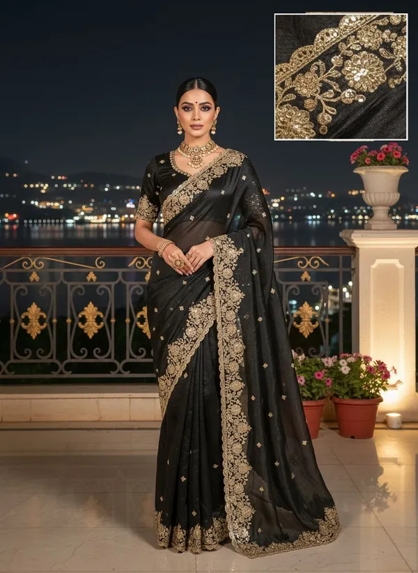Sariya_Black_Satin_Embroidered_Embellished_Saree_For_Women_|_With_Blouse_Piece