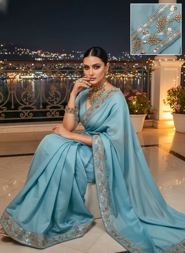 Light_Blue_Georgette_Beads_Lace_Embroidered_Bollywood_Saree_For_Women_|_With_Blouse_Piece