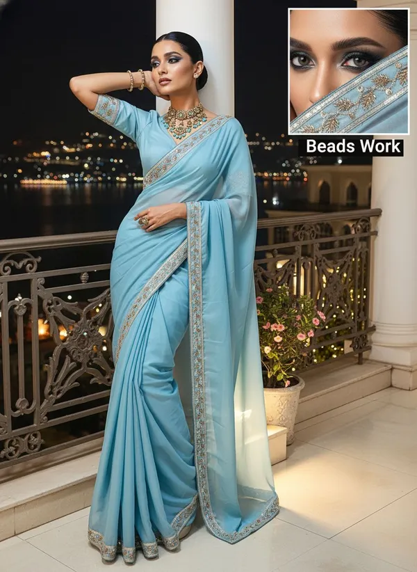 Light_Blue_Georgette_Beads_Lace_Embroidered_Bollywood_Saree_For_Women_|_With_Blouse_Piece