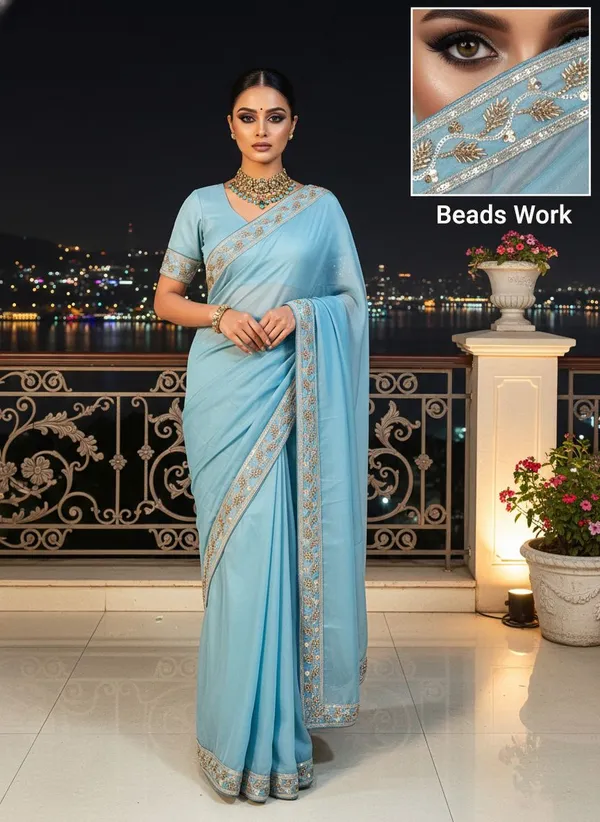Light_Blue_Georgette_Beads_Lace_Embroidered_Bollywood_Saree_For_Women_|_With_Blouse_Piece