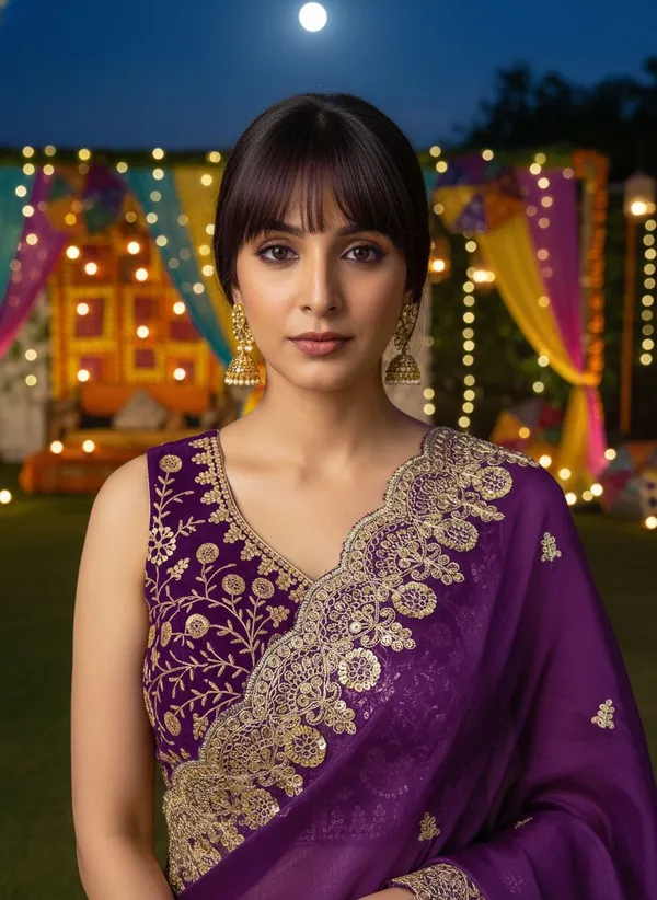 Purple_Satin_Embroidered_Embellished_Bollywood_Saree_For_Women_|_With_Blouse_Piece