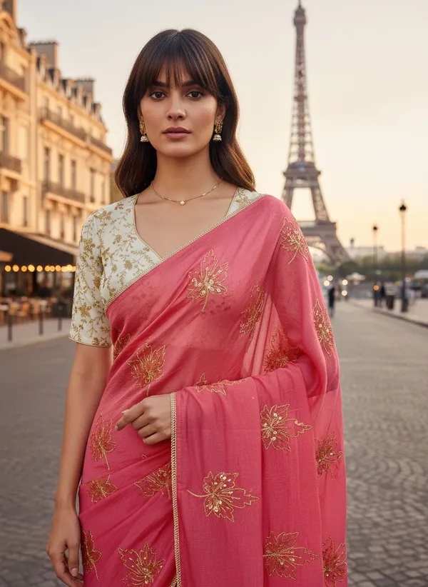 Pink_Georgette_Zari_Sequence_Embroidered_Bollywood_Saree_For_Women_|_With_Blouse_Piece