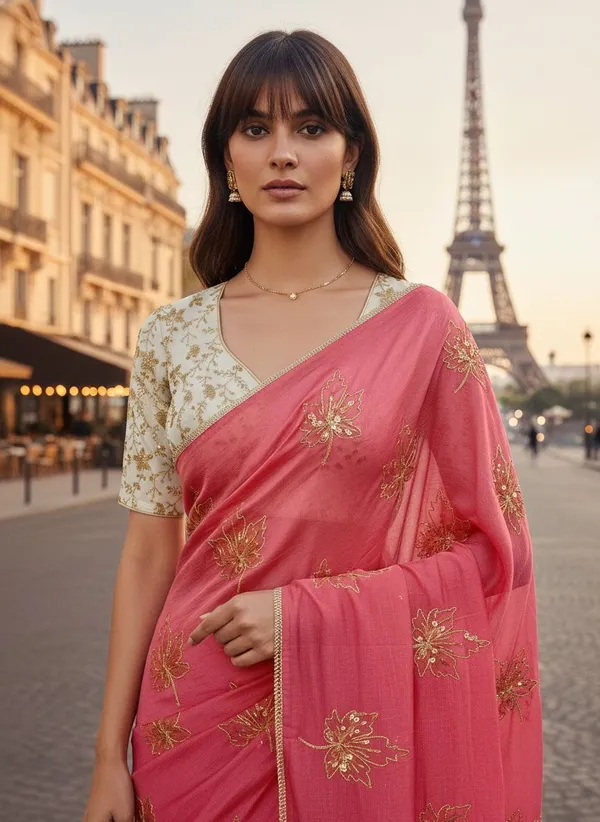 Pink_Georgette_Zari_Sequence_Embroidered_Bollywood_Saree_For_Women_|_With_Blouse_Piece