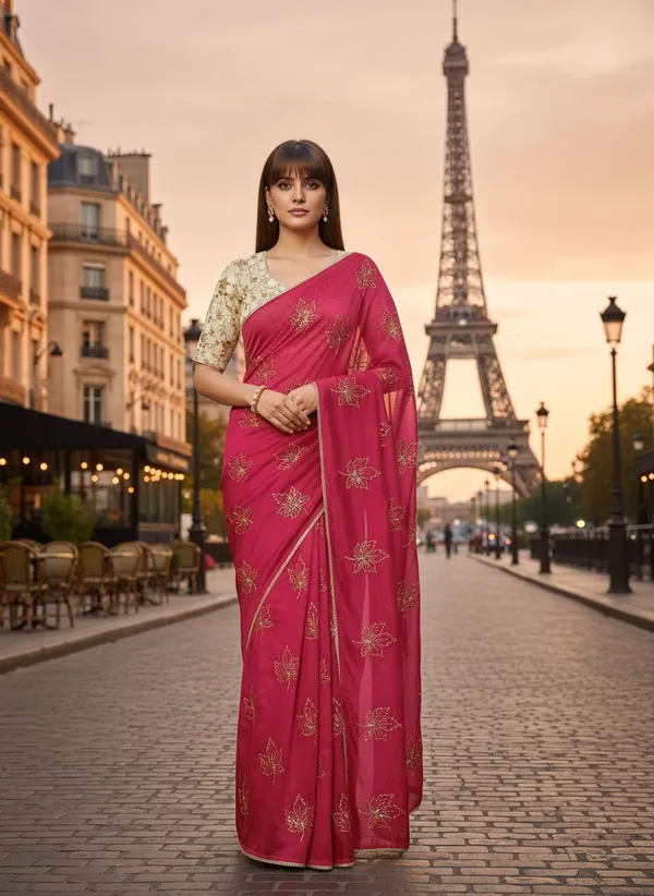 Pink_Georgette_Zari_Sequence_Embroidered_Bollywood_Saree_For_Women_|_With_Blouse_Piece
