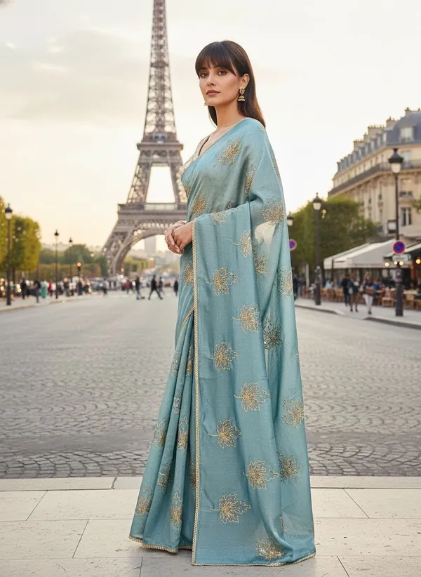 Light_Blue_Georgette_Silk_Blend_Zari_Sequin_Embroidered_Bollywood_Saree_For_Women_|_With_Blouse_Piece