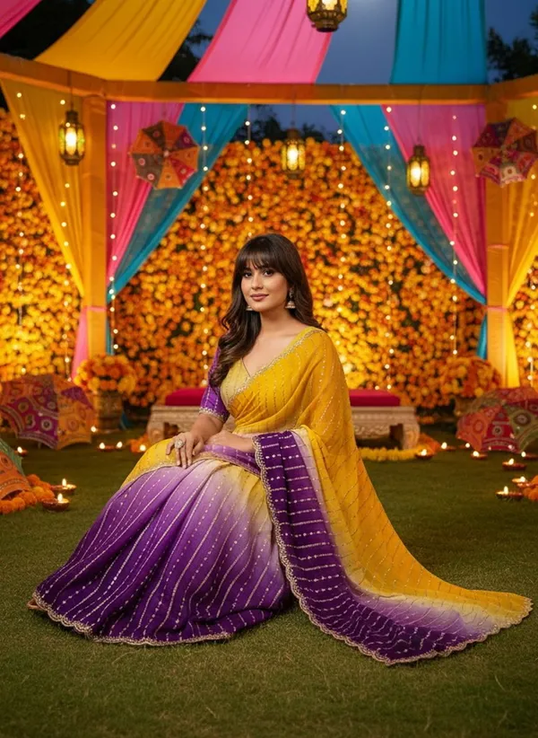 Yellow_Purple_Satin_Chiffon_Ombre_Embroidered_Saree_For_Women_|_With_Blouse_Piece