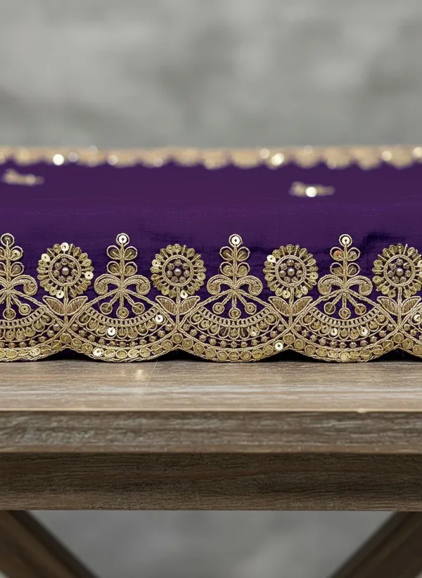 Purple_Georgette_Silk_Blend_Zari_Embroidered_Bollywood_Saree_For_Women_|_With_Blouse_Piece