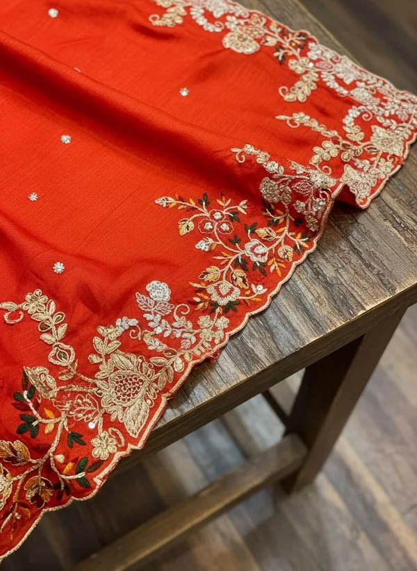 Orange_Georgette_Zari_Embroidered_Bollywood_Saree_For_Women_|_With_Blouse_Piece