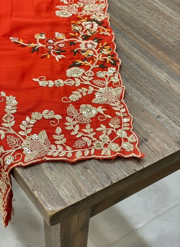 Orange_Georgette_Zari_Embroidered_Bollywood_Saree_For_Women_|_With_Blouse_Piece