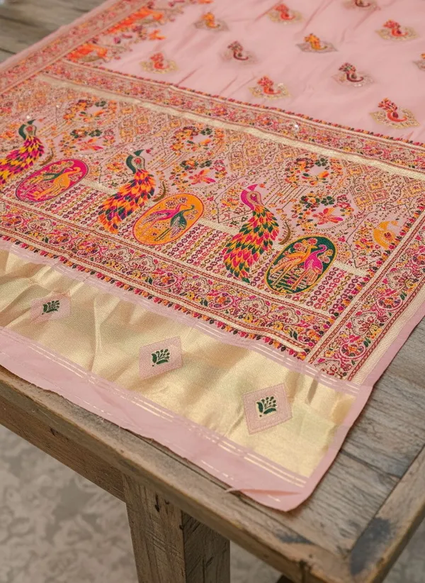 Pink_Semi_Pashmina_Jacquard_Woven_Zari_Saree_For_Women_|_With_Blouse_Piece