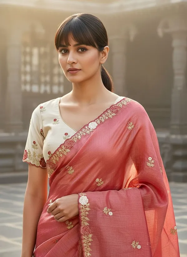 Onion_Pink_Tissue_Silk_Zari_Embroidered_Saree_For_Women_|_With_Blouse_Piece