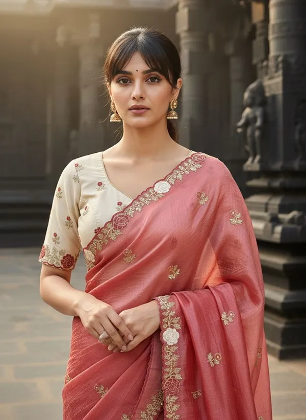 Onion_Pink_Tissue_Silk_Zari_Embroidered_Saree_For_Women_|_With_Blouse_Piece