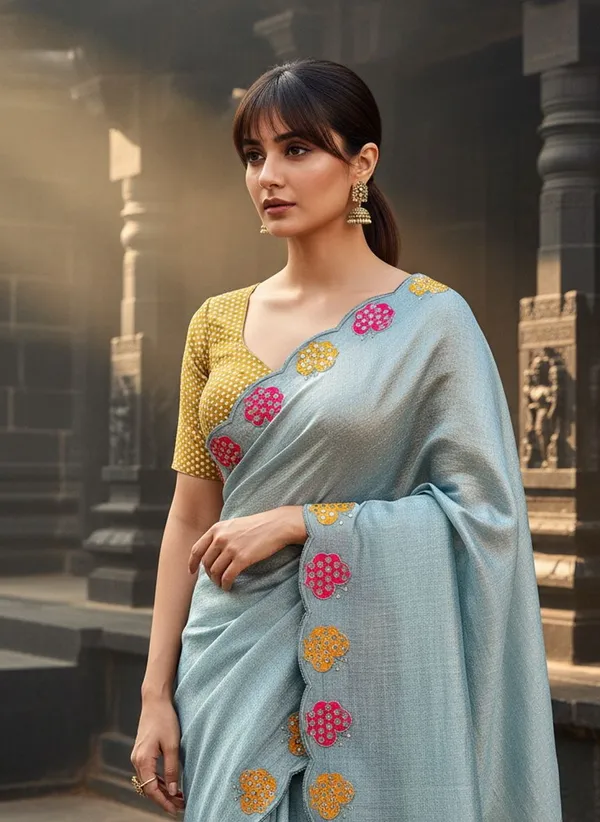 Light_Blue_Georgette_Sequin_Embroidered_Bollywood_Saree_For_Women_|_With_Blouse_Piece