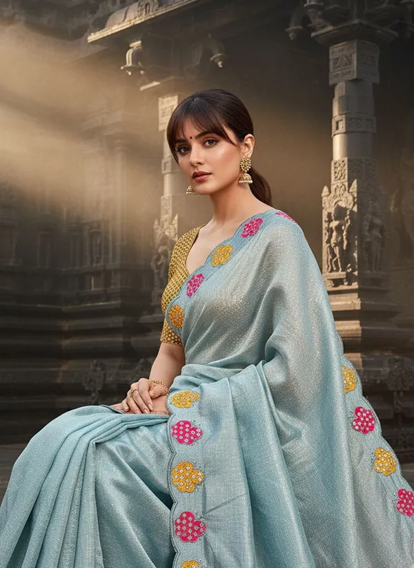 Light_Blue_Georgette_Sequin_Embroidered_Bollywood_Saree_For_Women_|_With_Blouse_Piece