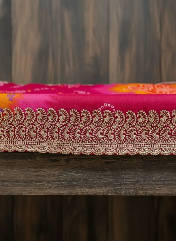 Pink_Georgette_Tie_Dye_Bandhani_Printed_Saree_For_Women_|_With_Blouse_Piece