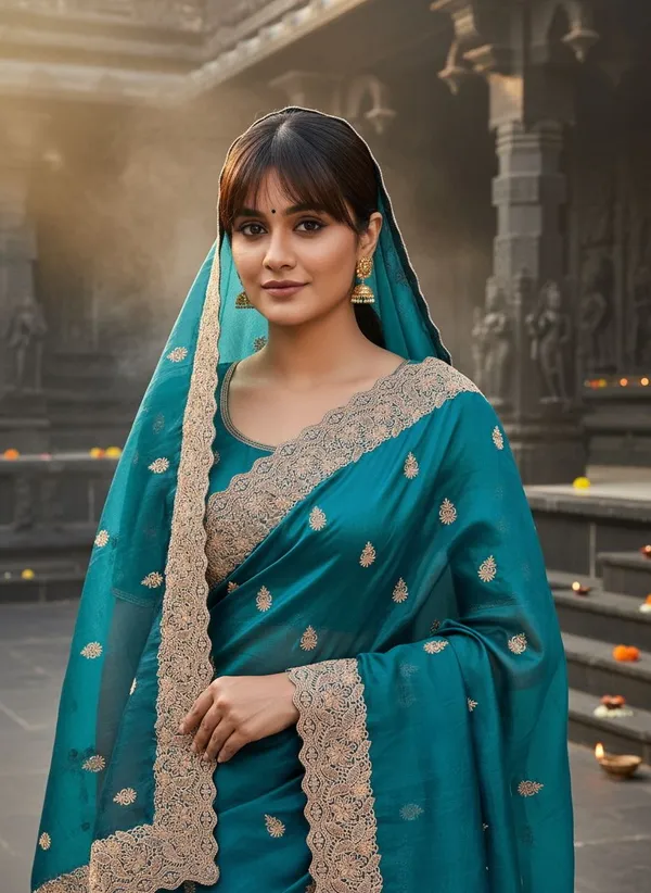 Blue_Satin_Tissue_Zari_Embroidered_Bollywood_Saree_For_Women_|_With_Blouse_Piece