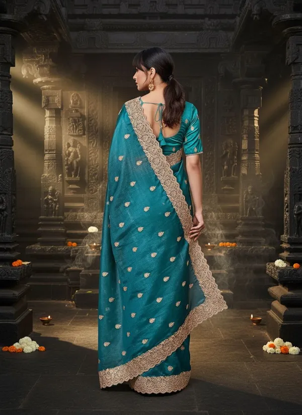 Blue_Satin_Tissue_Zari_Embroidered_Bollywood_Saree_For_Women_|_With_Blouse_Piece